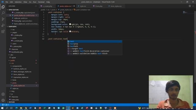 PHP MVC Framework - #22 - Building a Social Network - Create post view смотреть онлайн