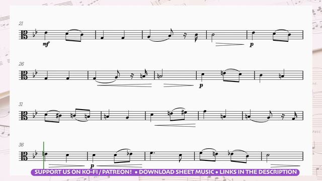 👰🏻♀️ Viola | Wagner • Here Comes the Bride (Bridal Chorus) | wedding sheet music смотреть онлайн