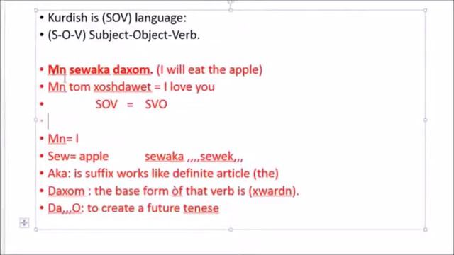 learn kurdish language lesson 3| word order смотреть онлайн