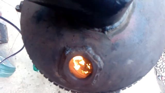 Печь на отработки с газового балона смотреть онлайн