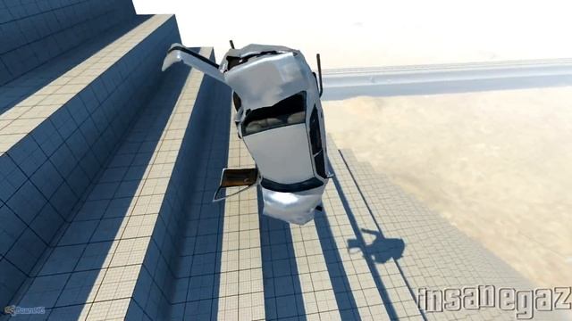 BeamNG Drive Crash Testing Stairway to hell & Pit of Death #7 - Insanegaz смотреть онлайн