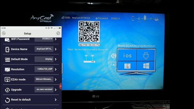 Miracast ,wifi/dlna/AirPlay HDMI Dongle anycas indonesia смотреть онлайн