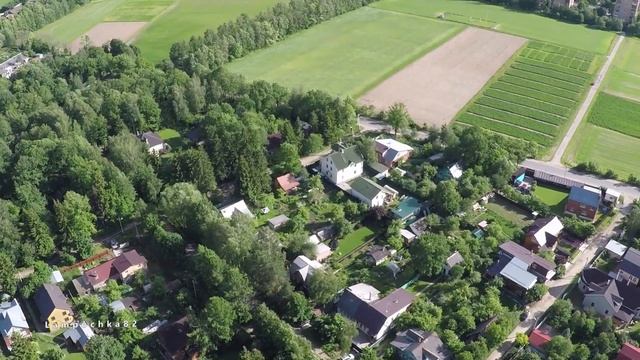 Видео с  квадрокоптера.  Лобня. Озерецкое. ЖК Мечта. Луговая