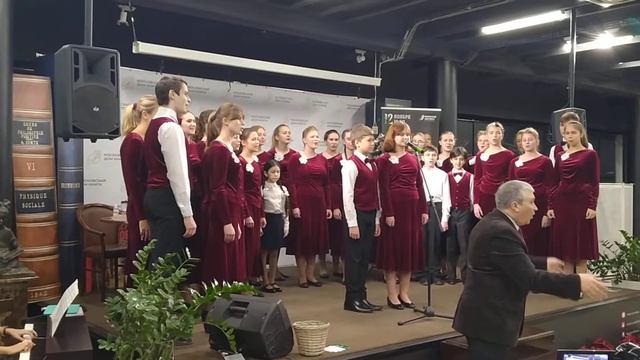 В.Шаинский "Вместе весело шагать". Большой детский хор имени Попова (БДХ), Дмитрий Галихин смотреть онлайн