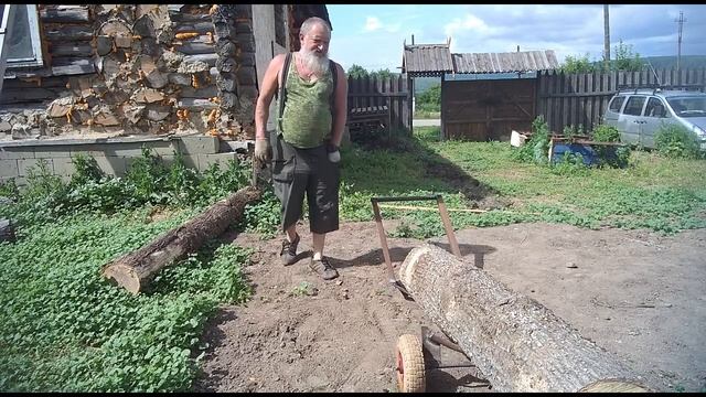 Бревновозка для перевозки бревен и досок-каждому хозяину! Сделать просто, а бревна перевозить легк смотреть онлайн