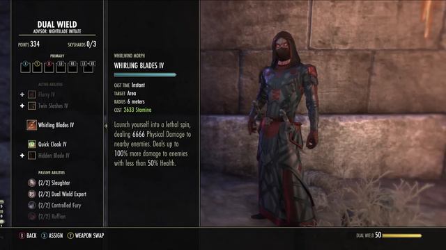 MASTER The Stamina Nightblade | 131K + Stamblade | U41