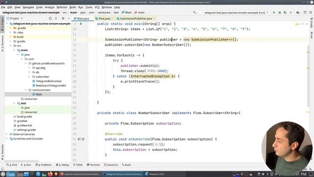 Reactive streams in Java 9 و مثالی از یک بات تلگرام смотреть онлайн