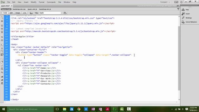 Responsive Navigation bar Using Bootstrap | Modern Web Design tut_001 смотреть онлайн