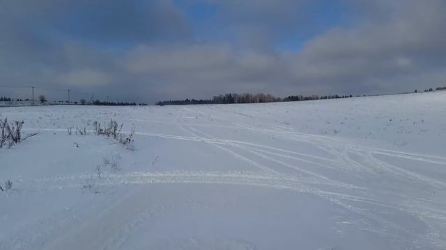 Х8 по снежному полю. 85 км/ч смотреть онлайн