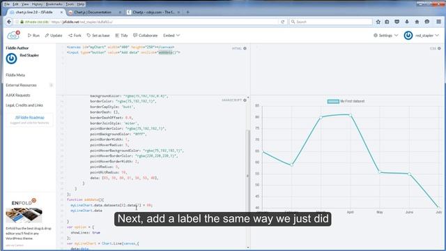 Chart.js 2.0 Tutorial - Update Chart Data Dynamically смотреть онлайн