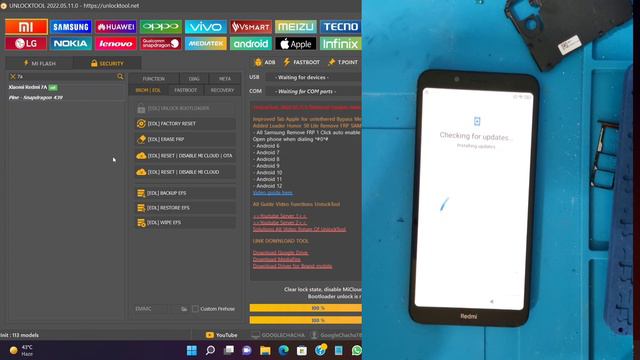 Redmi 7A Mi Cloud Remove By Umt & UnlockTool / Mi 7A Mi Account Bypass MiUi 12.5 Android 9. 10. 11