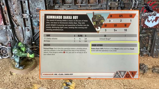 ORK KOMMANDO DAKKA BOY - Kill Team Fighter In Focus - Datacard Stats & Ploys Warhammer 40k Octarius смотреть онлайн