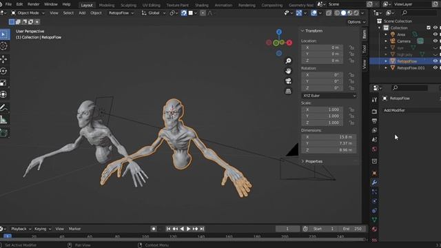 How to bake high poly details into low poly mesh in blender 3.4 смотреть онлайн