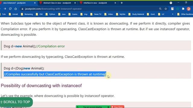 Java - Object Oriented Concepts - instanceof Operator | Part - 21 смотреть онлайн