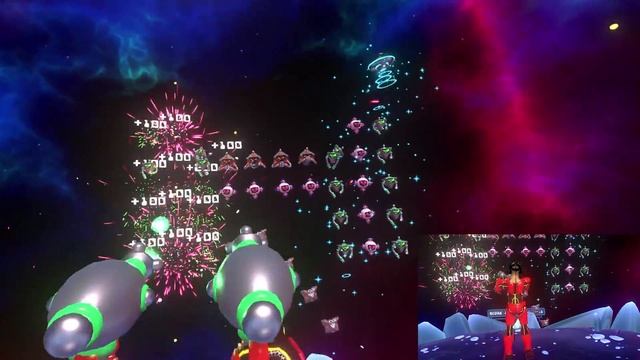 Mega Overload VR Mixed Reality Gameplay on HTC Vive - Space Invaders in Virtual Reality Retro Arcad смотреть онлайн