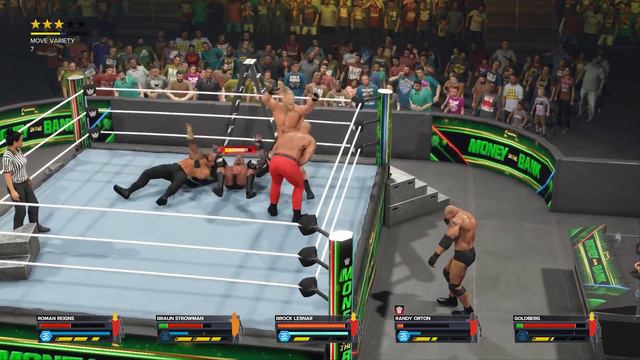WWE : 2k23 - Roman Reigns vs Brock Lesnar Vs Goldberg Vs Braun Strowman Vs Randy Orton смотреть онлайн