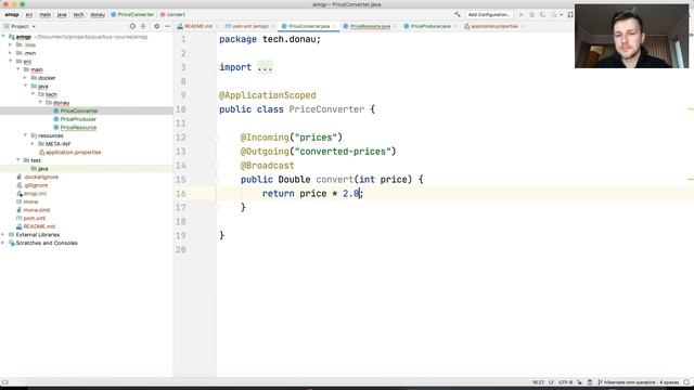 Quarkus Backend development with Java and GraalVM - Using AMQP with Reactive Messaging смотреть онлайн