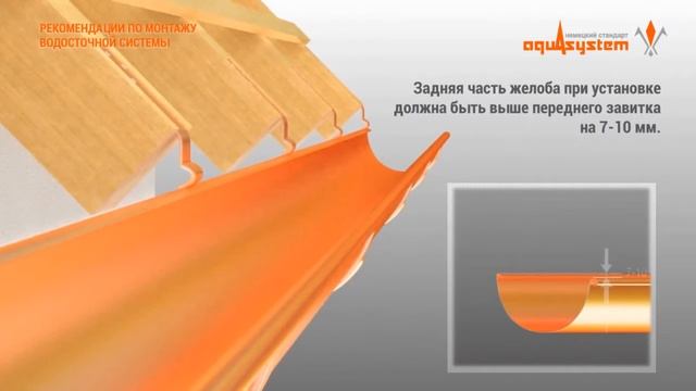 Установка металлической водосточной системы Aquasystem. Видеоинструкция смотреть онлайн
