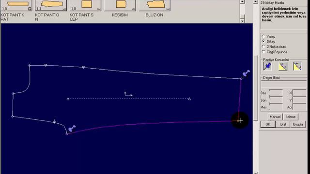 Bilgisayarlı modelistlik, Bilgisayarlı kalıp çıkarma, Gerber eğitimi, Nokta menüsü. Ders /G/ 5 смотреть онлайн