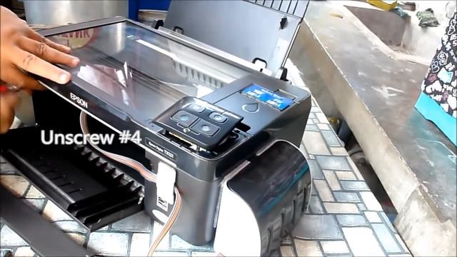 How to disassemble Printer Epson tx121 and sx125 смотреть онлайн
