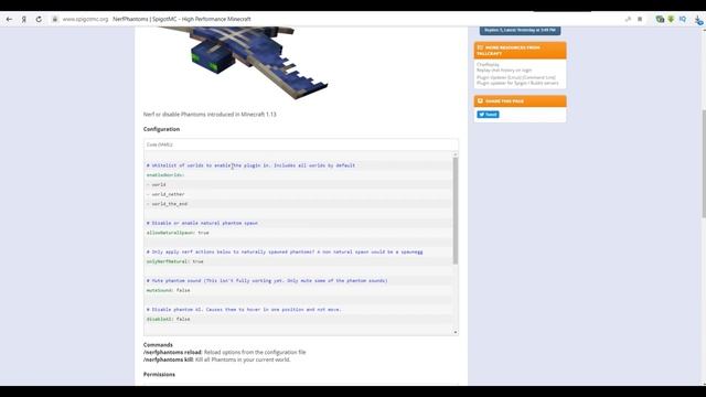ИЗМЕНЯЕМ ФАНТОМОВ -\\- NerfPhantoms 1.13 -\\- Плагин на Minecraft смотреть онлайн