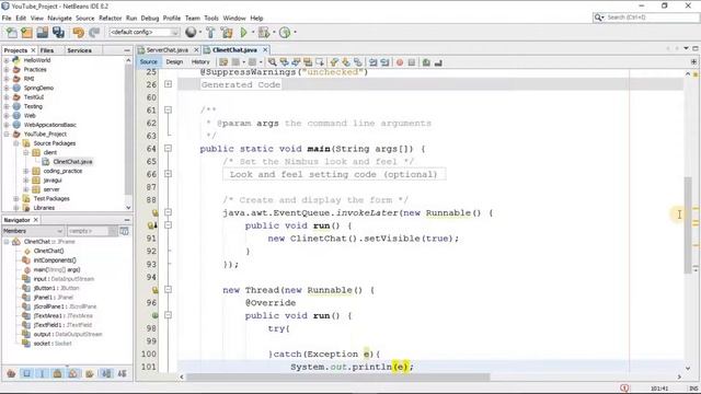 #4 Chat Application in JAVA GUI Part 2 смотреть онлайн