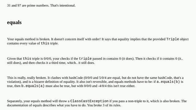Java HashSet contains method return true when it supposes to be false смотреть онлайн
