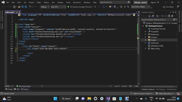 How to use Bootstrap in ASP .NET using Visual Studio смотреть онлайн