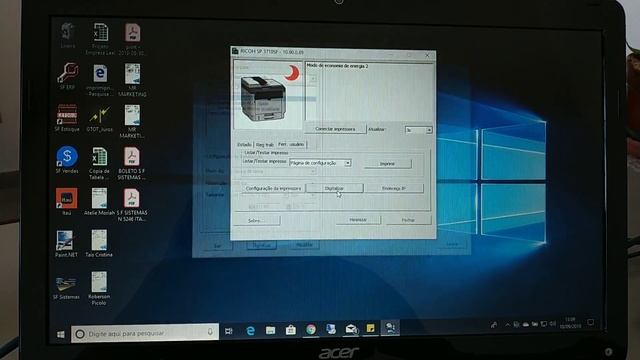 Configuração Scanner Ricoh SP 3710 смотреть онлайн