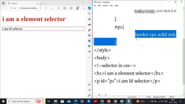 Types of Selector in CSS in Hindi | ID vs Class Selector| Part-2 смотреть онлайн