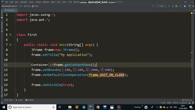 #javaswing #tutorial3 Container class getContentPane method in swing смотреть онлайн