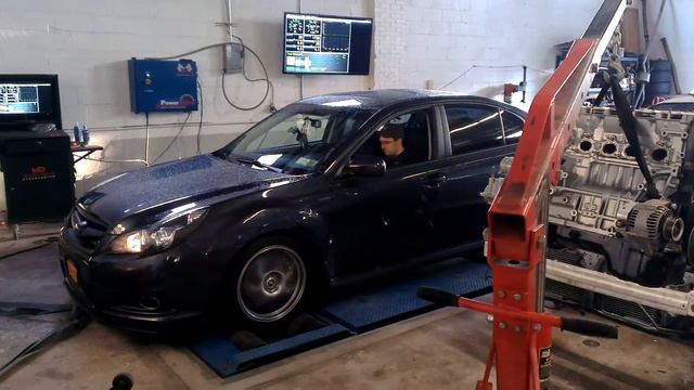 2010 Subaru Legacy 3.6R Ecutek Tune (Dyno roll) смотреть онлайн