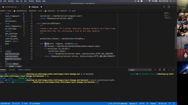 W10D3: Django JWT w/ React - Part 1 (1 of 3) смотреть онлайн