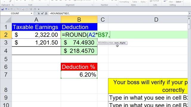 Office 2010 Class #29: Excel ROUND Function How And When To Use It. смотреть онлайн