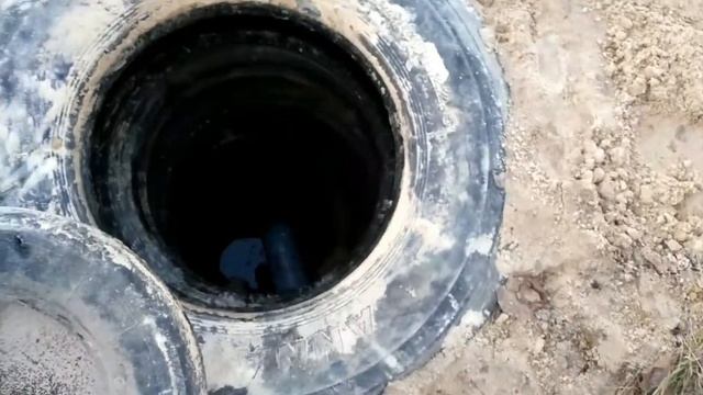 Канализация из покрышек смотреть онлайн