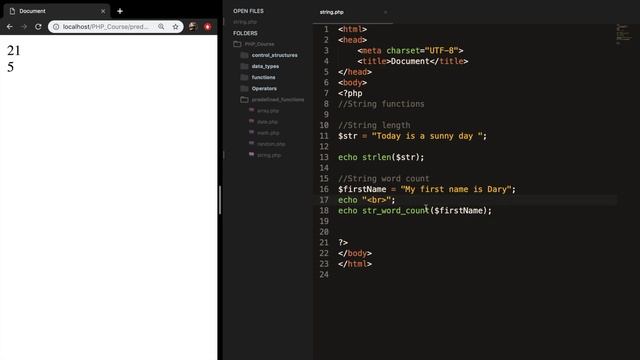 String Built-In Functions | PHP for beginners | Learn PHP | PHP Programming | Learn PHP in 2020 смотреть онлайн