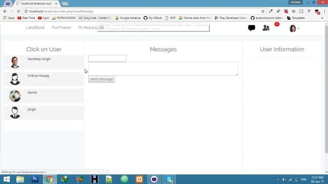 Demo || Part 6 Messenger || Social networking website tutorial in Laravel and Vue.js смотреть онлайн