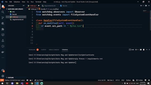 Make A Python Script Runs Automatically Whenever A File is Modified смотреть онлайн