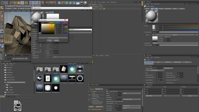 Low Poly Modeling ( Видео урок) Tutorial cinema 4D R14 смотреть онлайн