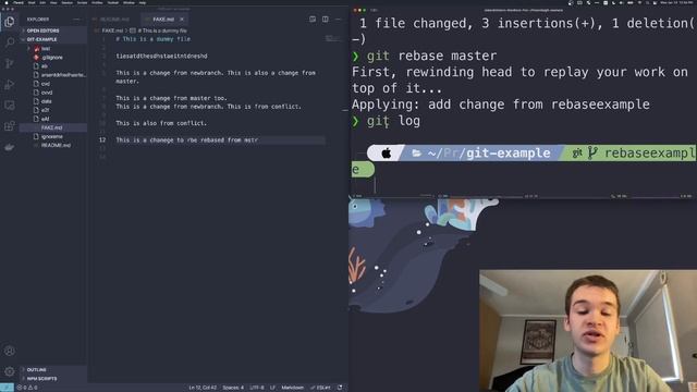 Git By Example 6 - Rebasing (Branches Part 2) смотреть онлайн