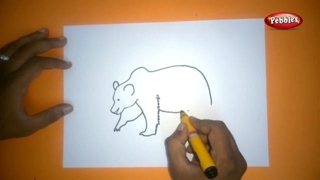 how to draw a bear | Easy Step by Step Drawing for kids | Children Drawing and Coloring смотреть онлайн