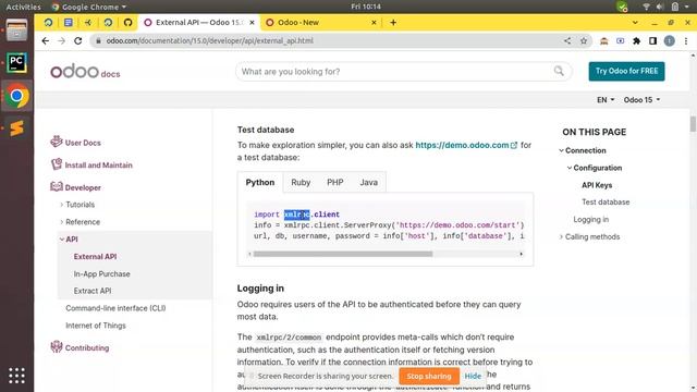 Odoo External API | Authentication From External Application | Odoo External API Logging in смотреть онлайн