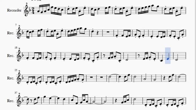 Recorder Sheet Music: How to play The Very Strongest (One Piece) by Kohei Tanaka смотреть онлайн