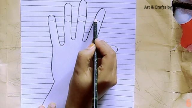 How To Draw A 3d Hand - Trick Art Optical Illusion