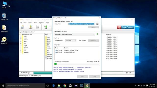 How to Dual Boot Windows 10 and Ubuntu 16.04 - using usb смотреть онлайн