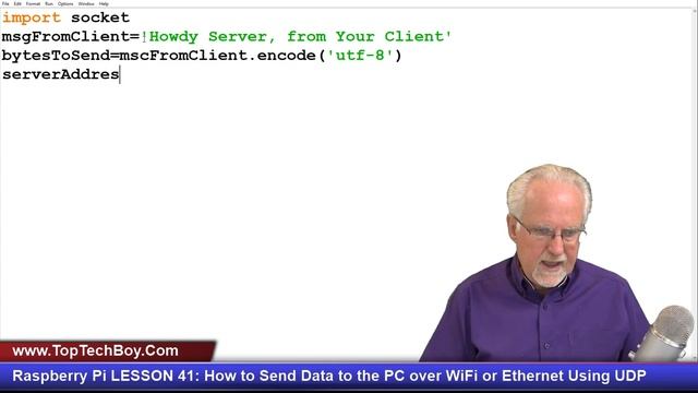 Raspberry Pi LESSON 41: How to Send Data to the PC over WiFi or Ethernet Using UDP смотреть онлайн