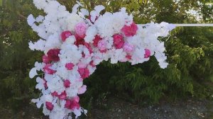 Монтаж свадебной арки