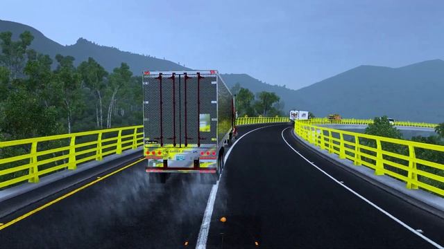 BAJANDO LA LINEA CON CLIMA LLUVIOSO EN LA KENWORTH W900 COLOMBIANA AMERICAN TRUCK SIMULATOR смотреть онлайн
