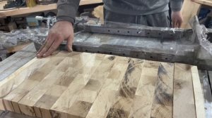 ТОРЦЕВАЯ РАЗДЕЛОЧНАЯ ДОСКА из дуба СВОИМИ РУКАМИ.