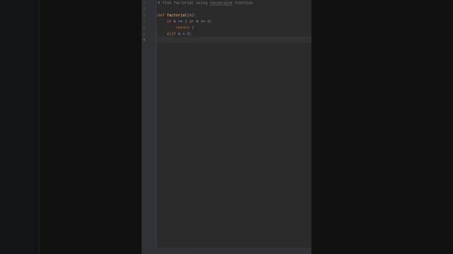 Python Factorial Program Using Recursive Function смотреть онлайн